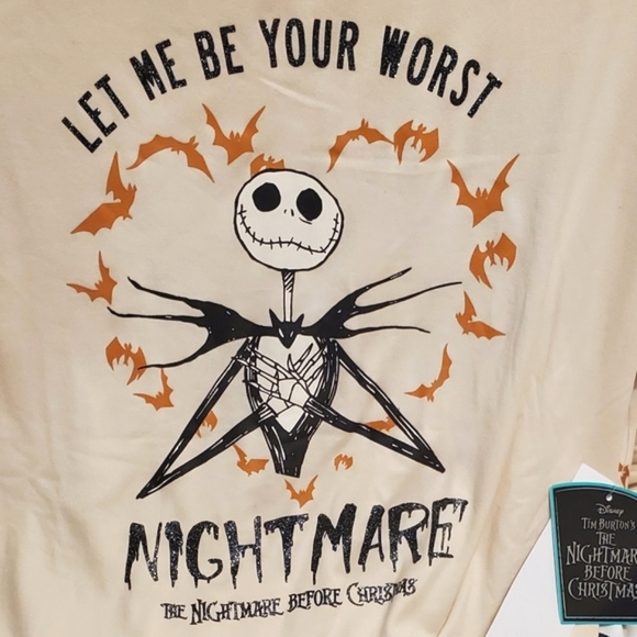 Disney Halloween Nightmare Before Christmas Women Girl SMALL Pajama SET NEW - Picture 2 of 5